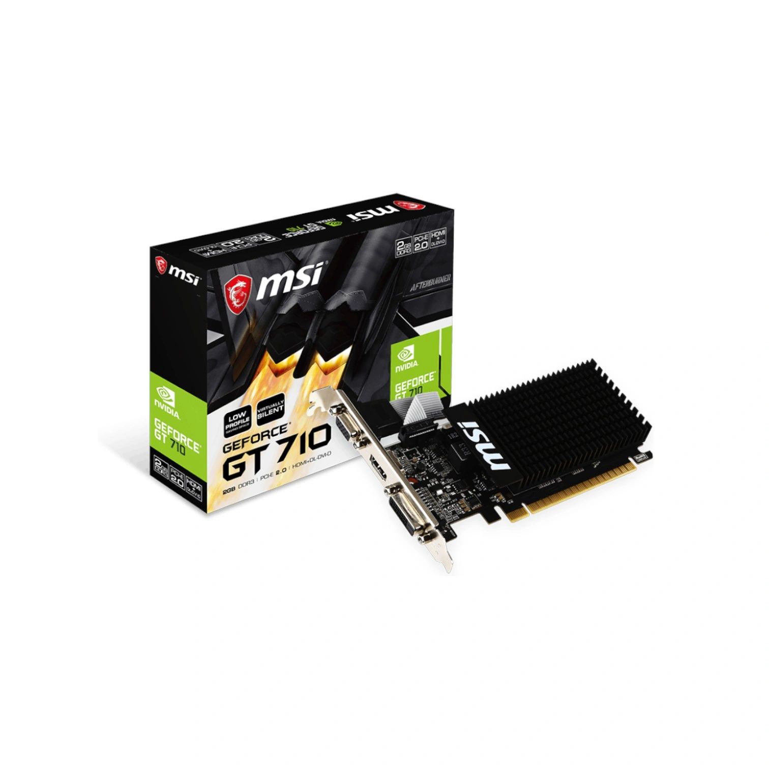 MSI Geforce GT 710 2GB DDR3 Graphics Card - (Brand New)