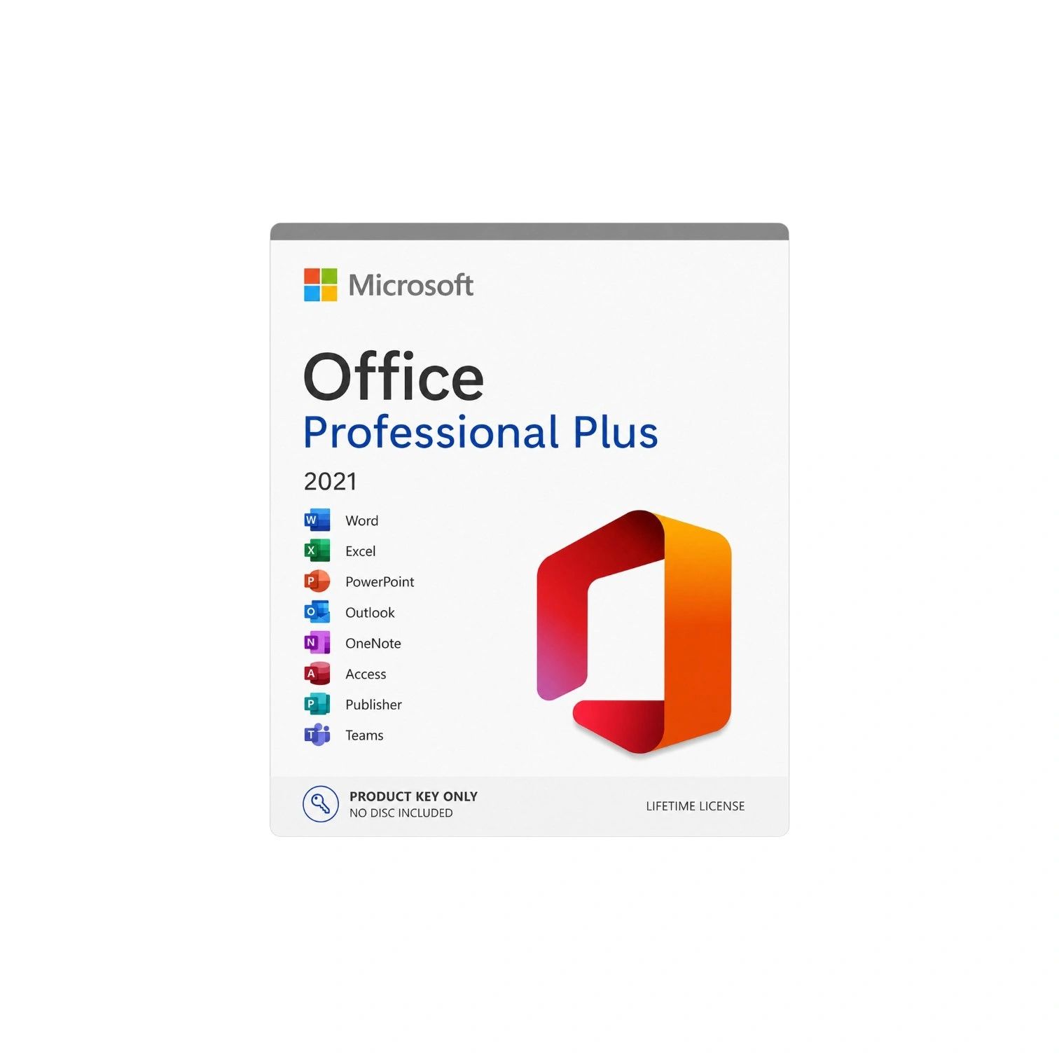 Microsoft Office 2021 Pro Plus (Lifetime) PC Key Only (Windows 10/11)