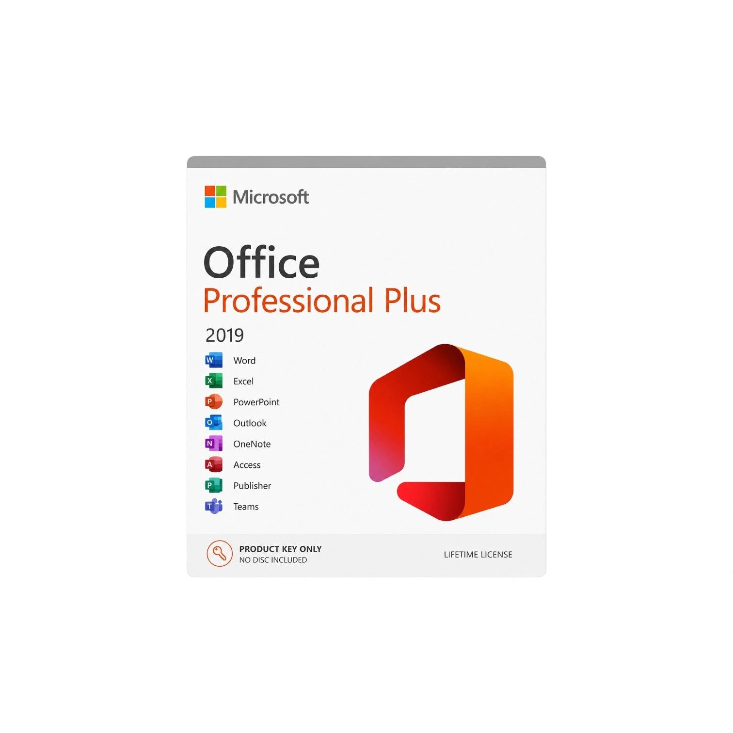 Microsoft Office 2019 Pro Plus (Lifetime) PC Key Only (Windows 10/11)