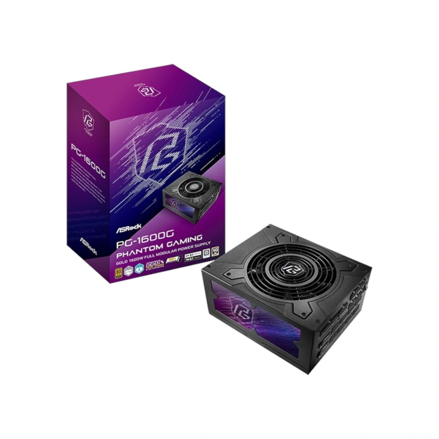 ASRock Phantom Gaming PG-1600G 1600W 80 PLUS Gold Fully Modular Power Supply – (Brand New)