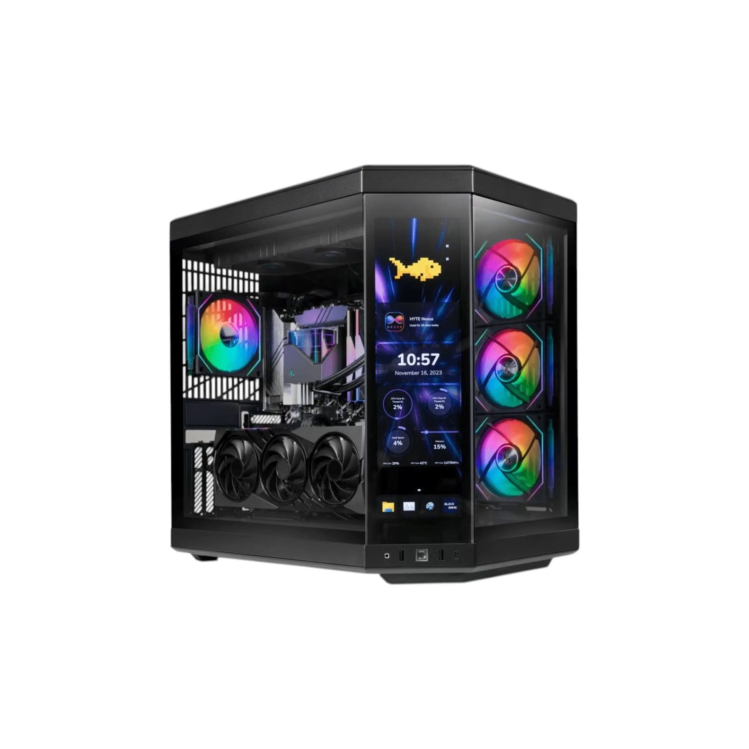 SpectraX Touch Elite Gaming PC - Intel Core Ultra 7 265KF, NVIDIA RTX 5080 Aorus MASTER ICE OC 16GB, 32GB DDR5 RAM, 2TB NVMe M.2 SSD - (Brand New)