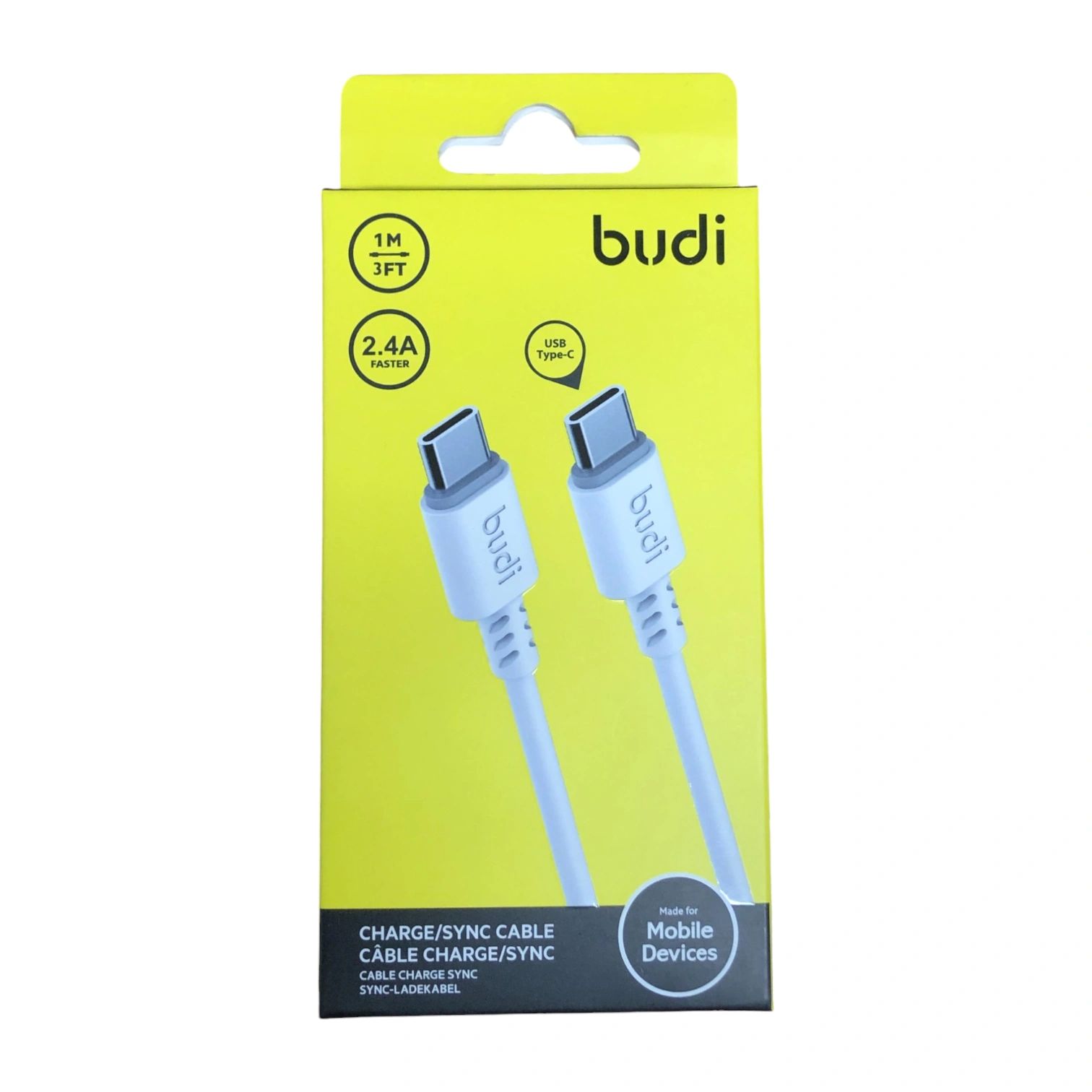Budi Type-C to Type-C Cable (1M)