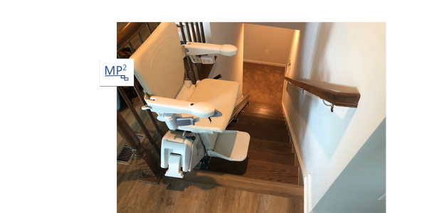 Continuous charge function along the entire rail ensures the stairlift is always ready for use.