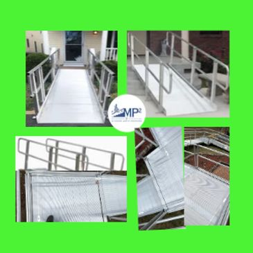 Ramps Heavy-duty steel ramps offer robust support and are powder-coated for additional protection.