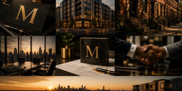 Luxurious cityscape and business-themed images with golden hour lighting.