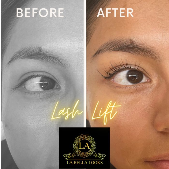 Lash lift · before and after