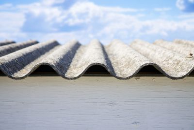 Asbestos cement roof