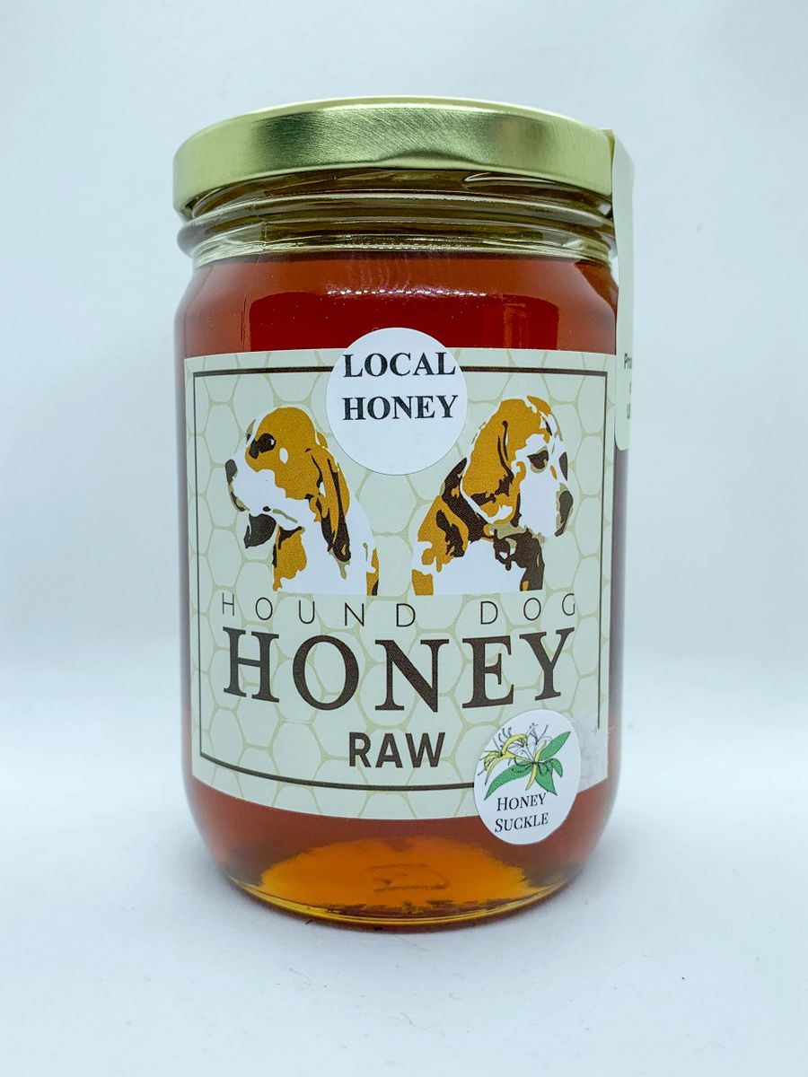 Honey Suckle Raw Local Honey 1lb Jar