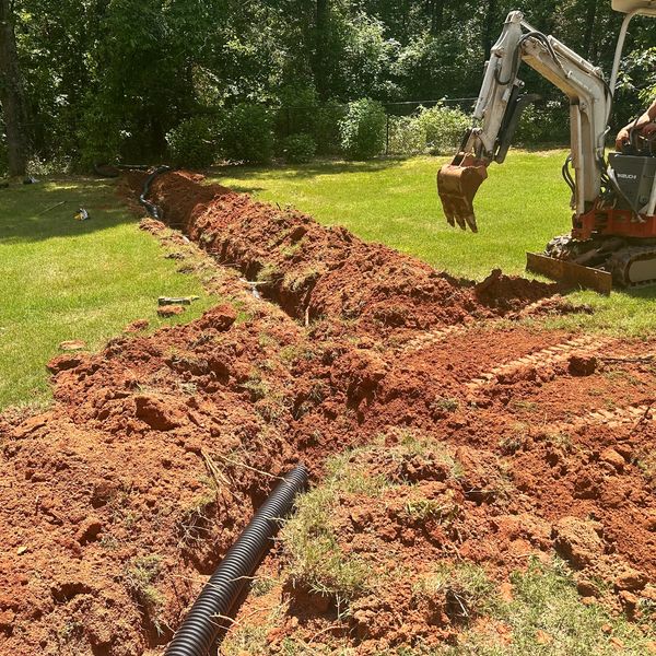 Underground drainage installation 