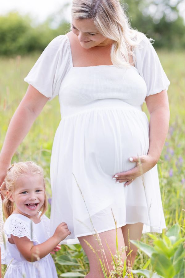 Portrait maternité naturel