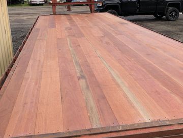 1-1/8 X 7-3/8 SHIPLAP APITONG TRAILER DECKING KERUING HARDWOOD NOVA TRAILERDECKING.COM