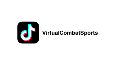 TikTok logo with the username VirtualCombatSports.