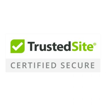 TrustedSite Certified Secure logo with green check mark.