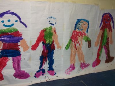 Life Sized Self Portrait Project for Kids