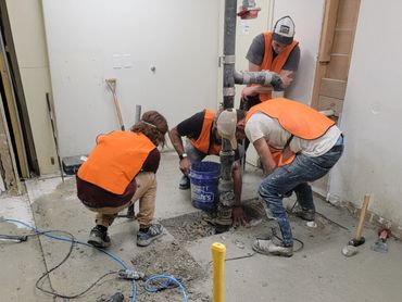Plumbing repairs and inspections under a foot of concrete!