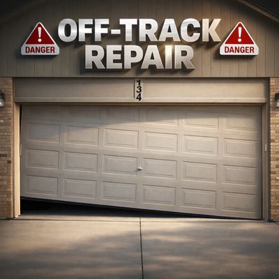 broken garage door off-track repair canton mi garage door repair