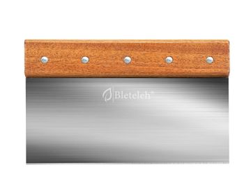  Bleteleh 10-inch Long Bench/Dough Scraper, Stainless Steel  Blade, Commercial Kitchen Tool with Wooden Handle (10-inch long): Home &  Kitchen