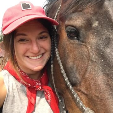 Riding Instructor Emma Kinney and horse