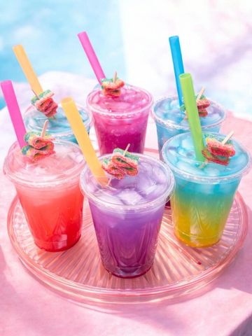 Our colorful lemonades and refreshers with popping boba pearls 