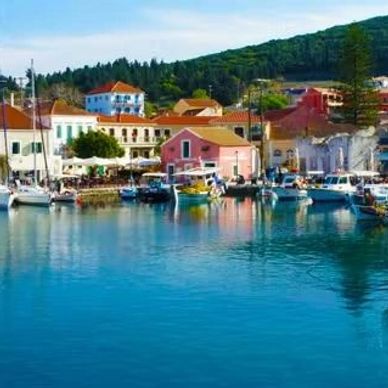 Fiscardo harbour in Kefalonia