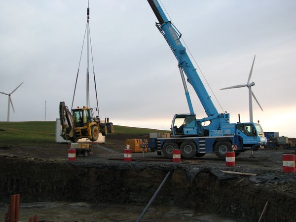 Construction of the BHR Enercon E-70 in 2009