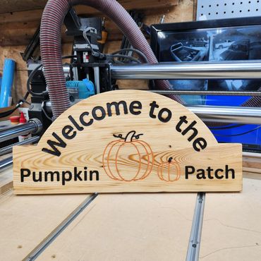 Custom CNC wooden sign.