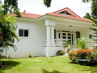 Entrance of villa