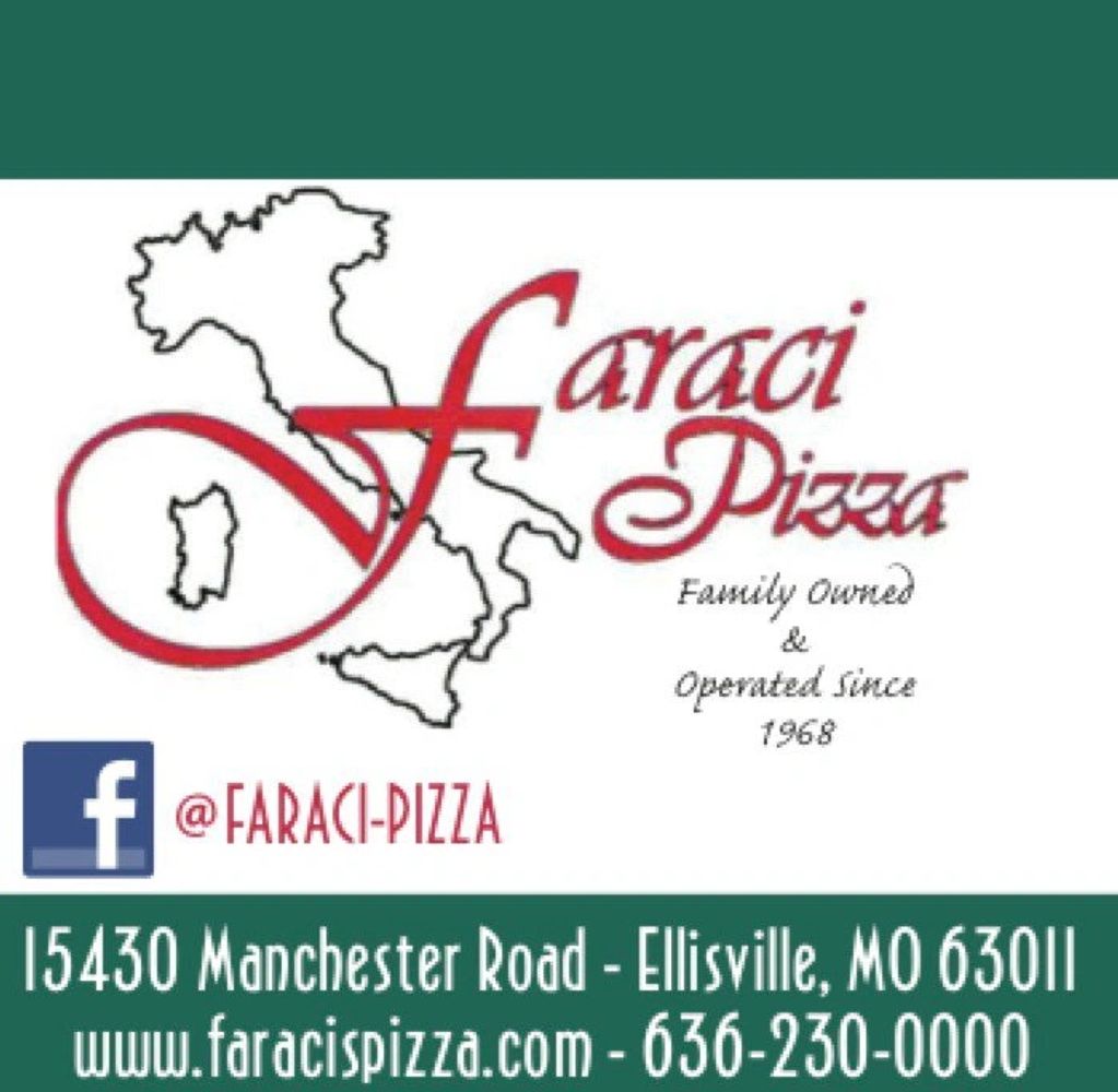 Faraci Pizza Ellisville 
Winner West County Out And About
Best Pizza 