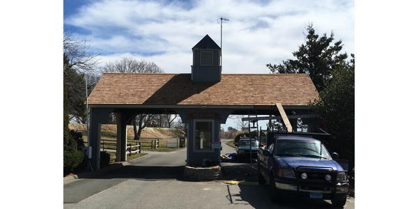 WOOD  ROOFING PILOTS POINT ENTRANCE