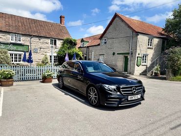 DE Chauffeurs Mercedes Benz E Class at the Glastonbury Festival