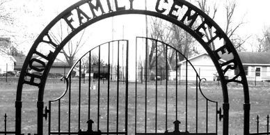 Holy Family Cemetery sign, Eudora