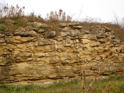 Outcrop east of Eudora on K-10