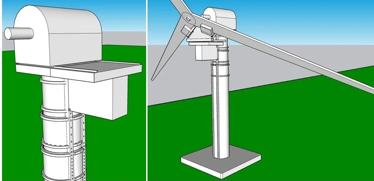 Elevator Used to Install and Replace Nacelle and Its Blades.