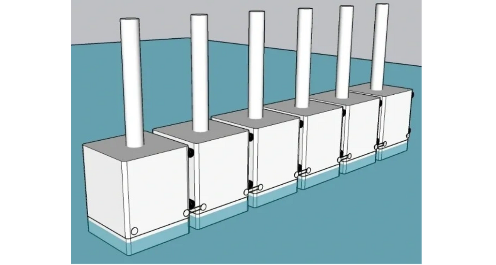 Tandem Tow of Multiple Hull, Counterweight and Telescopic Tower Units 