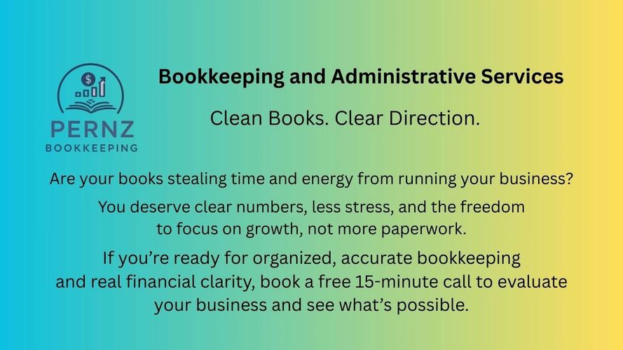 Pernz Bookkeeping offers clear, organized bookkeeping and financial clarity for business growth.