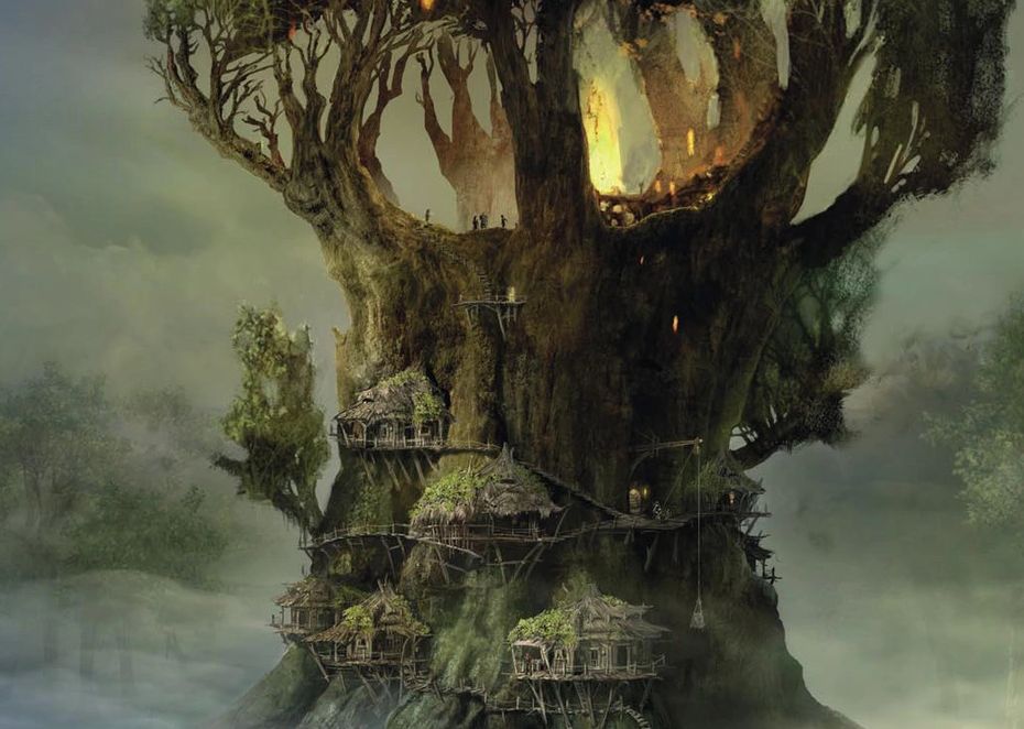 A large mystical tree