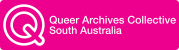 Logo for QACSA, Queer Archives Collective of South Australia.
