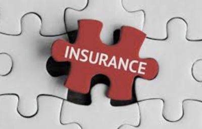 A red puzzle piece labeled 'INSURANCE' fitting into a white puzzle.