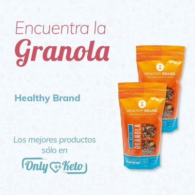 Granola keto de la marca helathy brand para no romper cetosis
