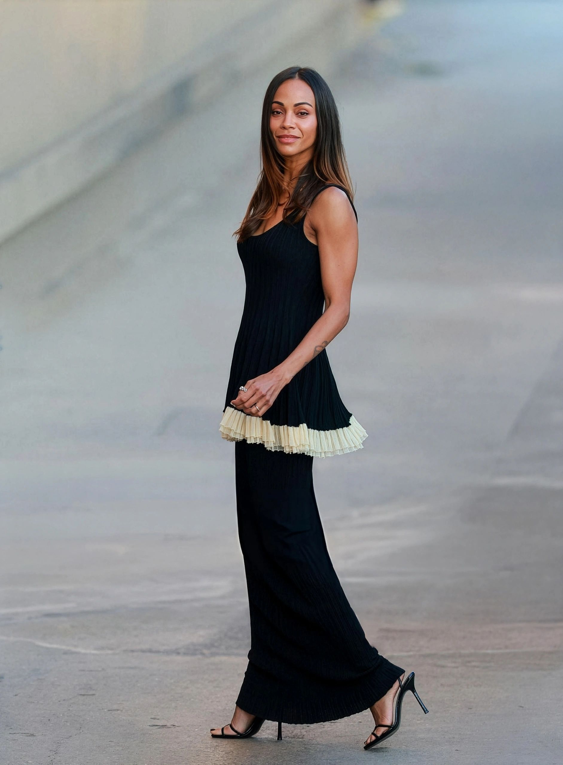 Zoe Saldana in Ashlyn SS26