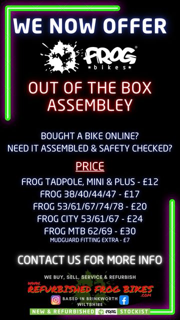 We build Frog Bikes out the box