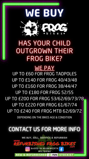 We buy Frog Bikes