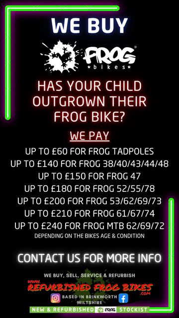 We buy Frog Bikes