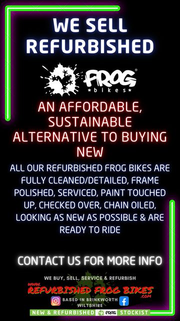 We Sell Refurbished Frog Bikes