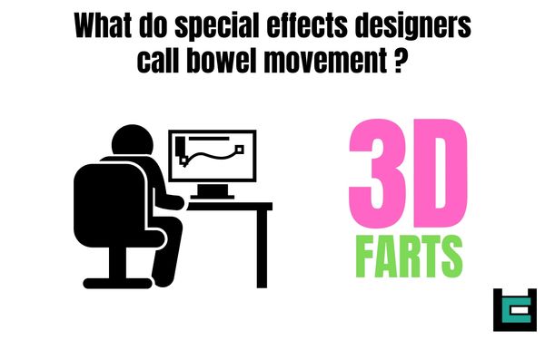 What do special effects designers call bowel movement ?
A: 3D Farts