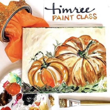 Orange pumpkins Timree painting 