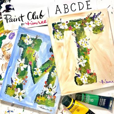 Timree spring floral painting 