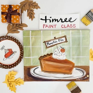 Timree pumpkin pie painting