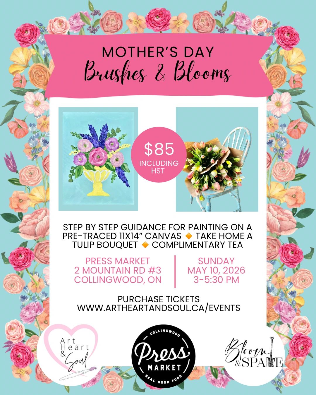 Mother’s Day Brushes & Blooms
