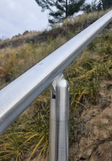 beach steps, Lake Michigan, handrail, step handrail